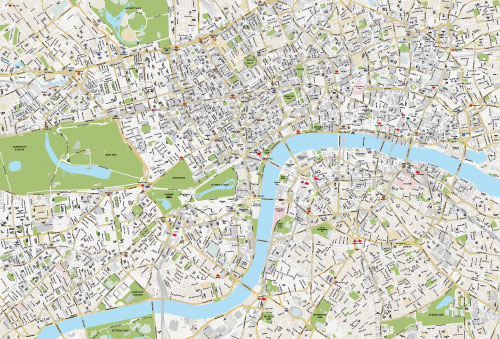 Detailed map of Central London preview