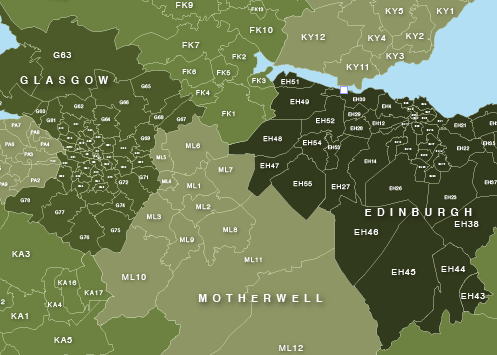 Detailed UK postcodes map published — Thameside Media