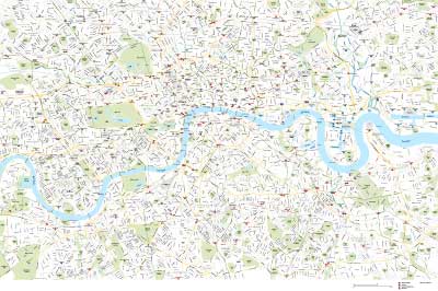 London districts map preview