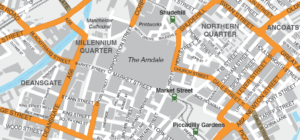 Detail preview from the Maproom Manchester street map