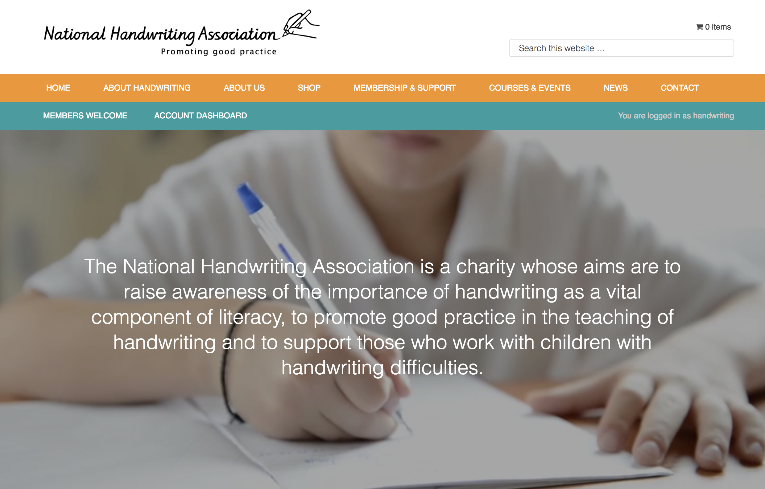 Link to National Handwriting Association