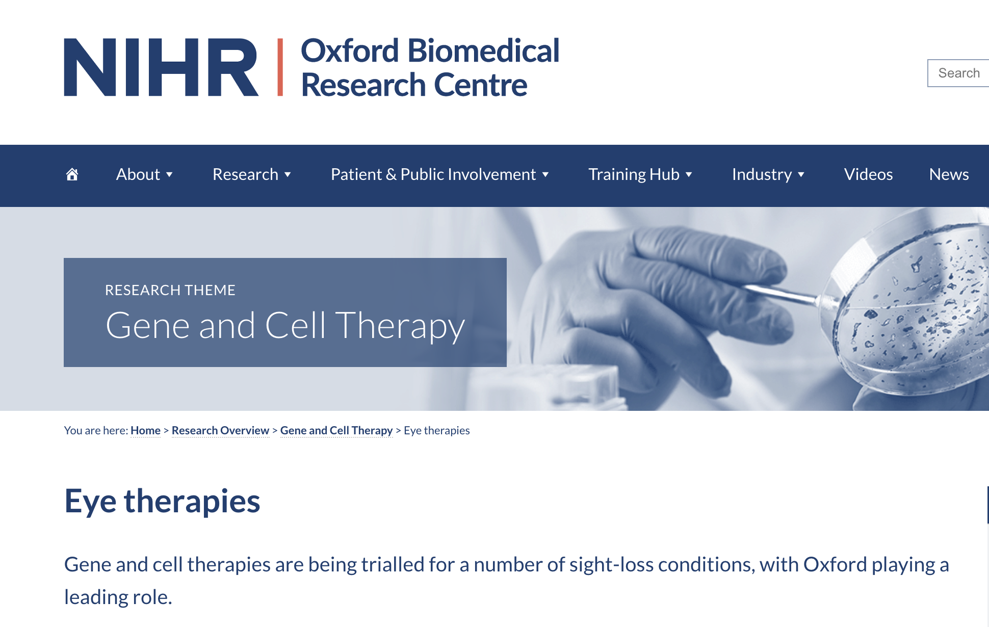 Link to Oxford Biomedical Research Centre